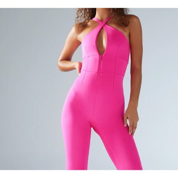 Savage X Fenty Hotline  Jumpsuit Hot Pink 1X - Picture 3 of 5